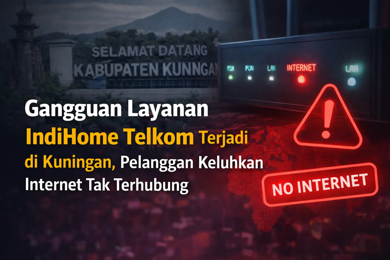 Gangguan Layanan IndiHome Telkom Terjadi di Kuningan, Pelanggan Keluhkan Internet Tak Terhubung